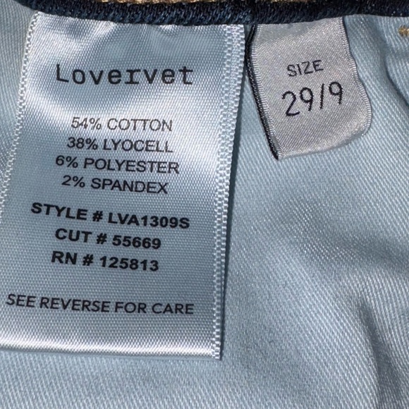 Lovervet by Vervet ALB high rise bootcut jeans sz 29/9 NWOT LVA1309S - Picture 8 of 8